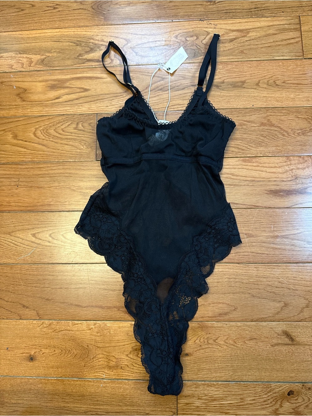 We Are HAH Free People ‘Back Off’ Lace Bodysuit NWT
